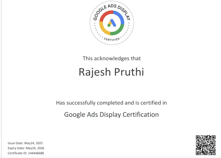 google ads display certification