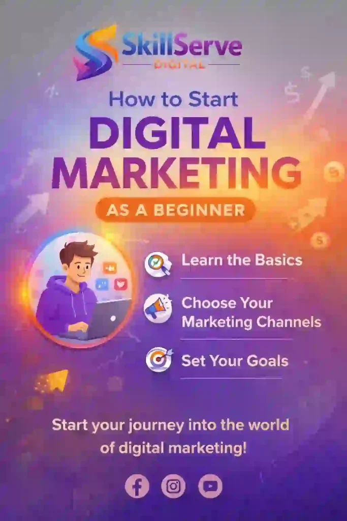 How to Start Digital Marketing as a Beginner with step-by-step guidance on SEO, social media marketing, content creation, and online advertising.