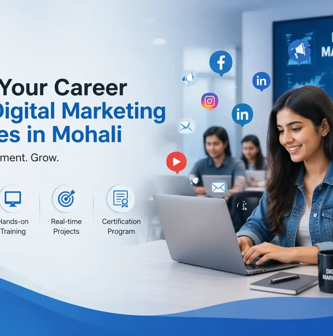 Digital Marketing Classes in Mohali classroom session